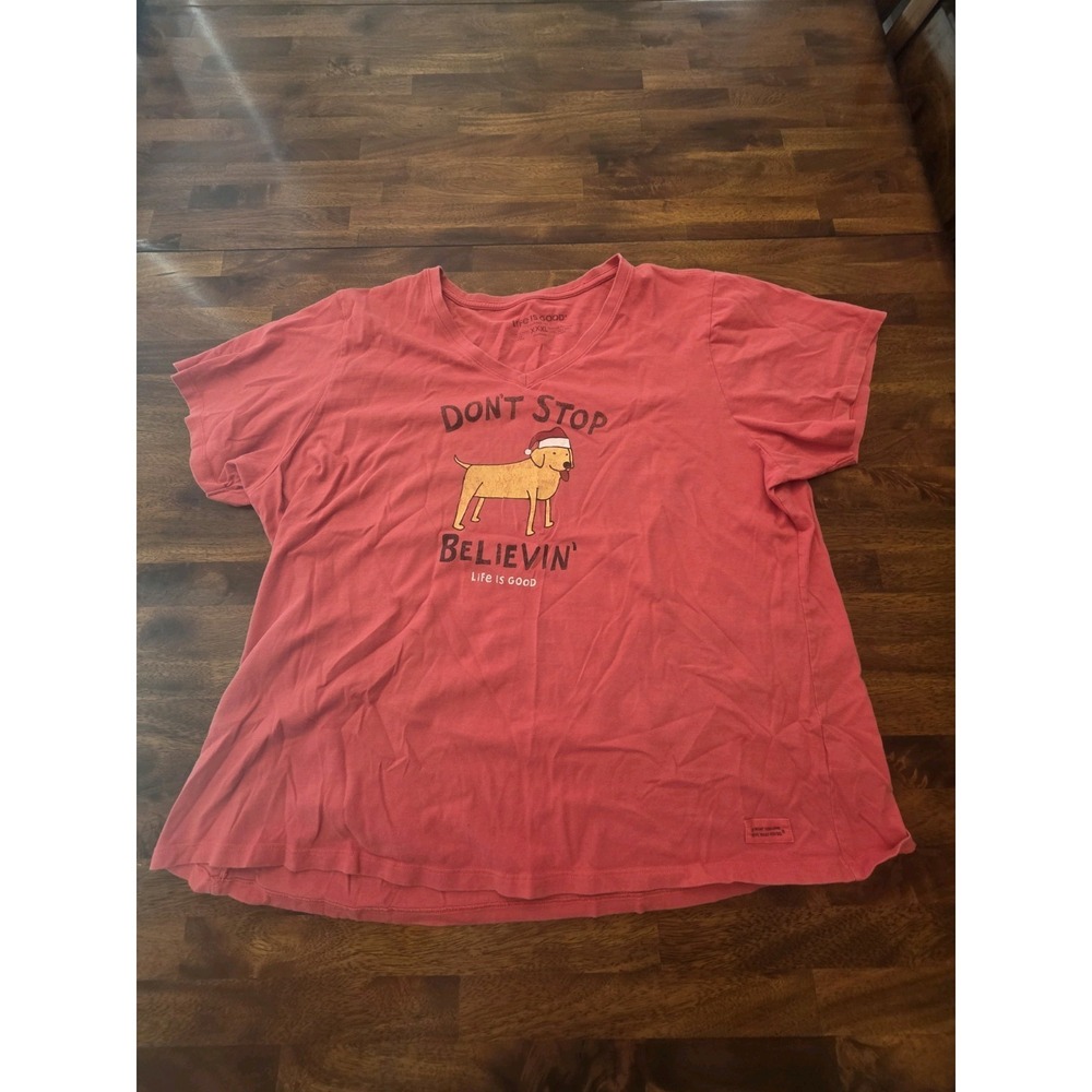 Love Is Good XXXL Womens T Shirt Dog Christmas Cotton Sku 5